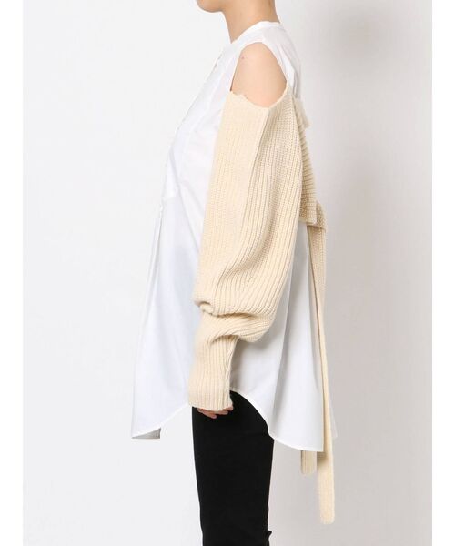 LAGUNAMOON（ラグナムーン）の「ニットボレロドッキングブラウス（シャツ/ブラウス・レディース・アイボリー/グレー・FREE）」の18枚目の写真