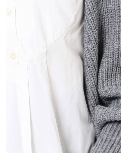 LAGUNAMOON（ラグナムーン）の「ニットボレロドッキングブラウス（シャツ/ブラウス・レディース・アイボリー/グレー・FREE）」の16枚目の写真