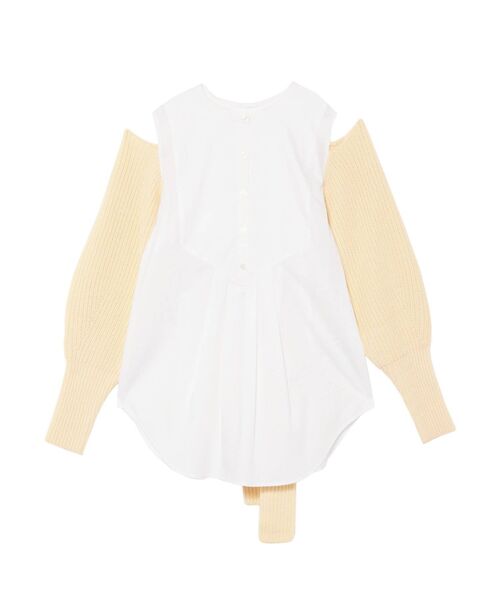 LAGUNAMOON（ラグナムーン）の「ニットボレロドッキングブラウス（シャツ/ブラウス・レディース・アイボリー/グレー・FREE）」の22枚目の写真