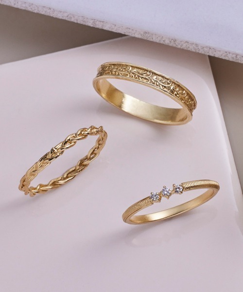 Jolie Toujours(ジョリトゥジュール)の「〈K18GP〉15号アンティークリング(リング・レディース・ゴールド・FREE)」の2枚目の写真