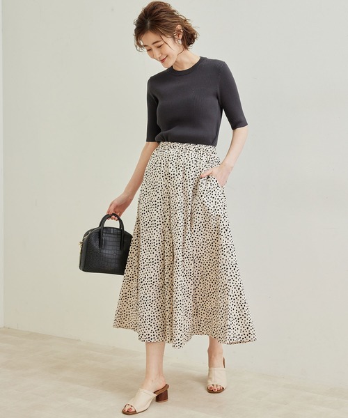 ROPE' PICNIC(ロペピクニック)の「アニマルドットマーメイドフレアスカート(スカート・レディース・ブラック/キャメル/ベージュ・38)」の15枚目の写真