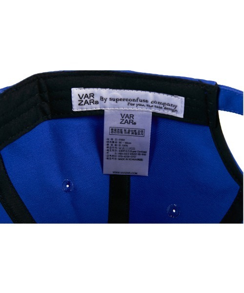 ■VARZAR■ Monogram Soft Overfit Ball Cap Blue varzar631 セール】【VARZAR】MONOGRAM SOFT OVER FIT BALL CAP / バザール