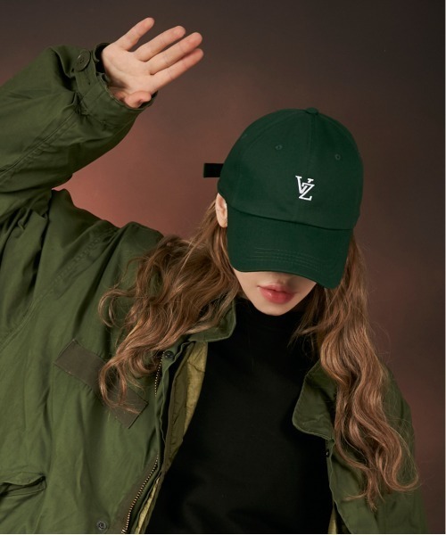■VARZAR■ Monogram Soft Overfit Ball Cap Blue varzar631 VARZAR】MONOGRAM SOFT OVER FIT BALL CAP / バザール
