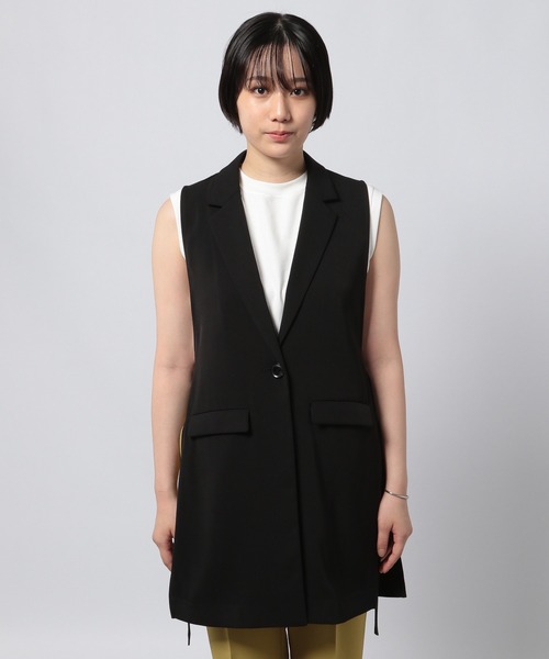 PAGEBOY(ページボーイ)の「ロングジレジャケット(その他アウター・レディース・ブラック/グレイッシュベージュ/オフホワイト・FREE)」の14枚目の写真