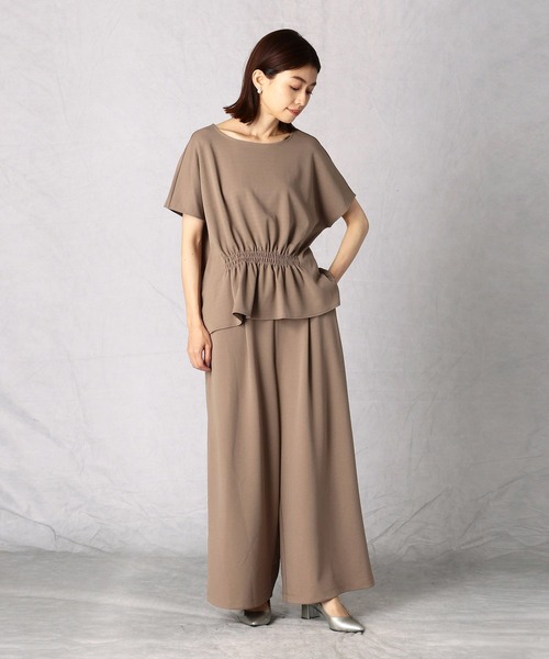 Comme　Ca　Mature（コムサマチュア）の「ジョーゼット　パンツ（その他パンツ・レディース・ブラウン/カーキ/チャコール・MEDIUM/LARGE）」の6枚目の写真