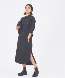 qualite | ウエストマークシャツワンピース(ワンピース)