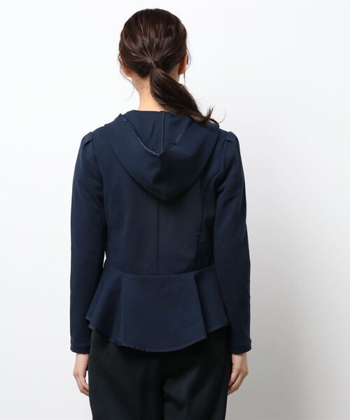 JENNE ジェンヌ ペプラムパーカー S ネイビー パリジェンヌ ペプラムパーカー｜JENNE(ジェンヌ)公式通販：パリ