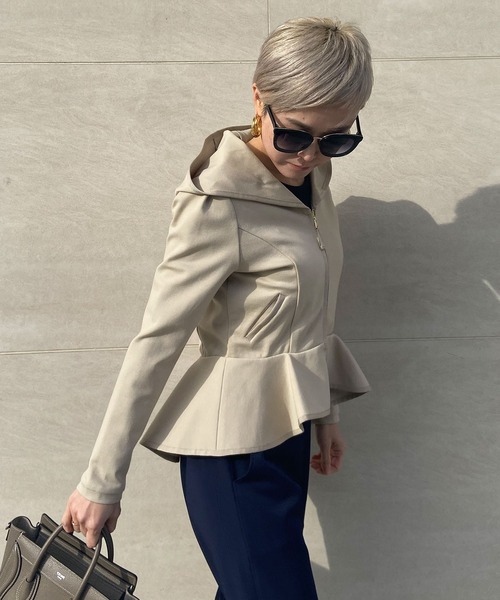 JENNE（ジェンヌ）の「パリジェンヌ ペプラムパーカー（パーカー