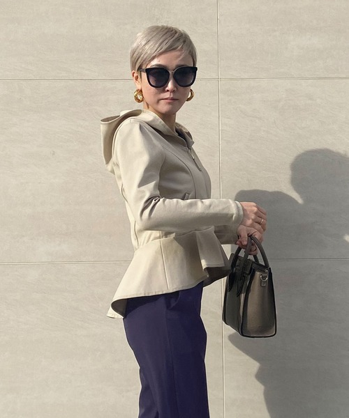 JENNE（ジェンヌ）の「パリジェンヌ ペプラムパーカー（パーカー