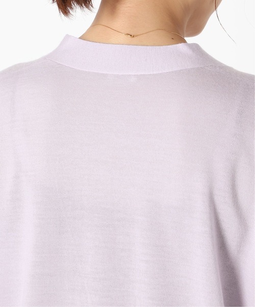 IENA（イエナ）の「18ゲージVネックカーディガン◆（カーディガン/ボレロ・レディース・ライトグレー/レッド/ブラック・FREE）」の8枚目の写真