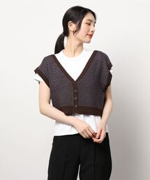 SPINNS | 2WAY 柄アクリルベスト(ベスト)