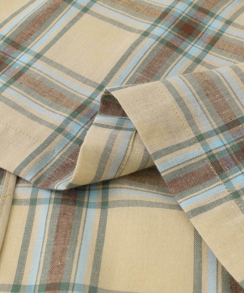 KBF（ケイビーエフ）の「リネンMIXチェックジャケット（テーラードジャケット・レディース・チャコールグレー/ベージュ・ONE）」の20枚目の写真