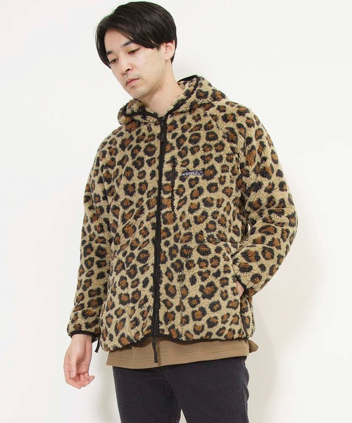 JOHNBULL LEOPARD FLEECE ZIP パーカー