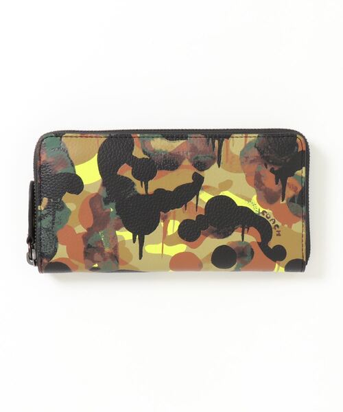 アコーディオン ウォレット ウィズ カモ プリント
