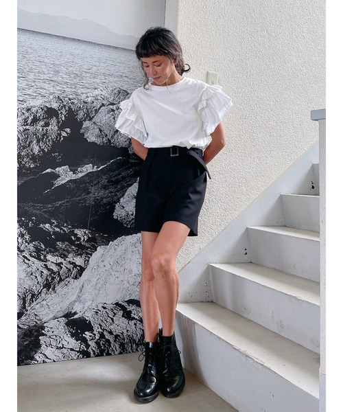 Vicente（ヴィセンテ）の「Classic shortpants（その他パンツ・レディース・ブラック/ベージュ・FREE）」の3枚目の写真