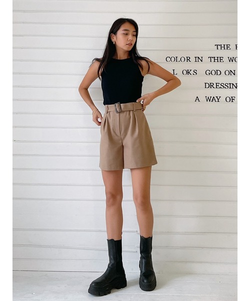 Vicente（ヴィセンテ）の「Classic shortpants（その他パンツ・レディース・ブラック/ベージュ・FREE）」の6枚目の写真