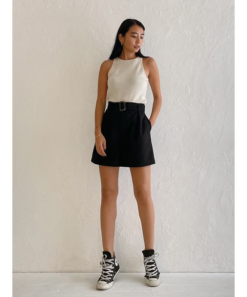 Vicente（ヴィセンテ）の「Classic shortpants（その他パンツ・レディース・ブラック/ベージュ・FREE）」の5枚目の写真