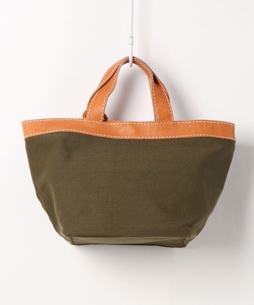 fes（フェス）の「fes/フェス カウレザー×キャンバス　トートバッグ（トートバッグ・レディース・グレー/ネイビー/カーキ・FREE）」の4枚目の写真