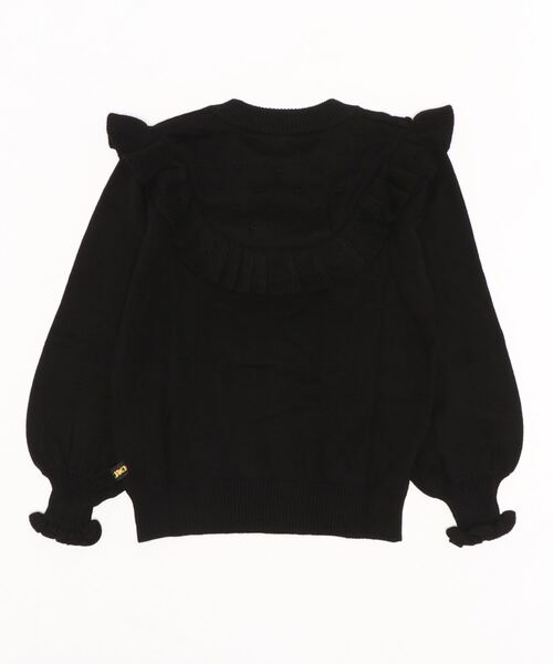 nino（ニノ）の「フリルヨークニット＃綿100％（ニット/セーター・キッズ・ホワイト/その他/ブラック・130cm/140cm/150cm）」の4枚目の写真