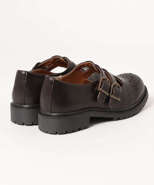 ehka sopo（エヘカソポ）の「ダブルTストラップシューズ（その他シューズ・レディース・キャメル/ブラウン/ブラック・SMALL/MEDIUM/LARGE）」の4枚目の写真