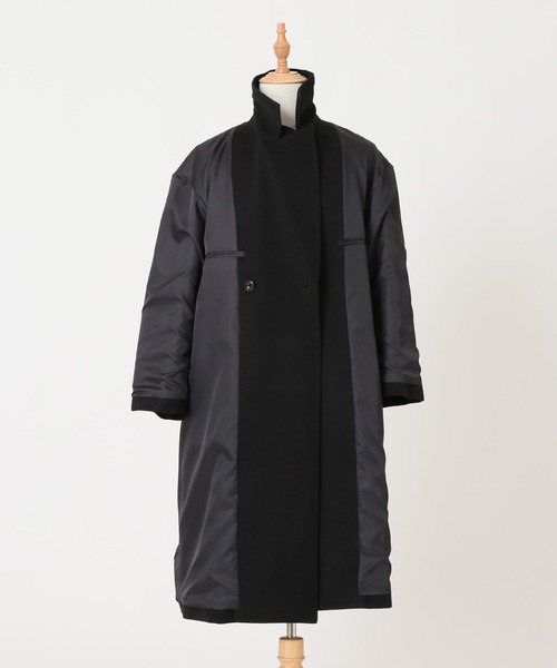 JOURNAL STANDARD relume(ジャーナルスタンダード レリューム)の「TECH MELTON ダブルAライン オーバーサイズコート(チェスターコート・メンズ・ブラック/グレー/カーキ・M/L)」の20枚目の写真