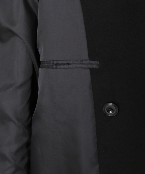 JOURNAL STANDARD relume(ジャーナルスタンダード レリューム)の「TECH MELTON ダブルAライン オーバーサイズコート(チェスターコート・メンズ・ブラック/グレー/カーキ・M/L)」の13枚目の写真