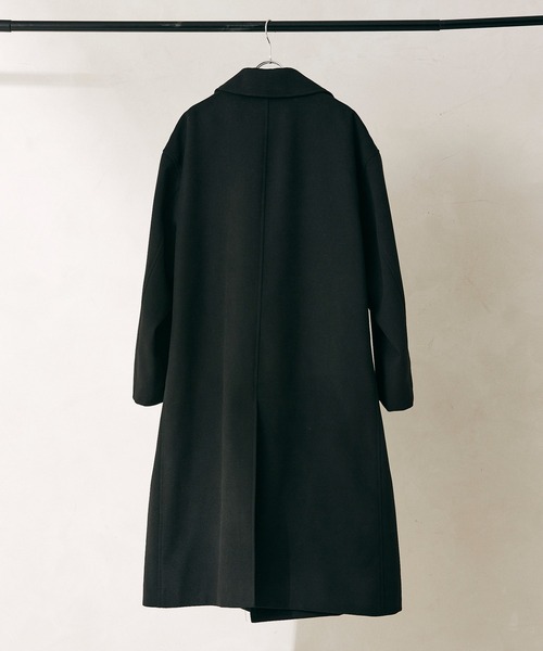 JOURNAL STANDARD relume(ジャーナルスタンダード レリューム)の「TECH MELTON ダブルAライン オーバーサイズコート(チェスターコート・メンズ・ブラック/グレー/カーキ・M/L)」の8枚目の写真
