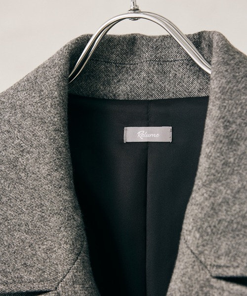 JOURNAL STANDARD relume(ジャーナルスタンダード レリューム)の「TECH MELTON ダブルAライン オーバーサイズコート(チェスターコート・メンズ・ブラック/グレー/カーキ・M/L)」の15枚目の写真
