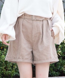 WEGO | WEGO/コーデュロイベルト付きキュロット(チノパンツ)