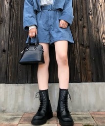 WEGO | WEGO/コーデュロイベルト付きキュロット(チノパンツ)