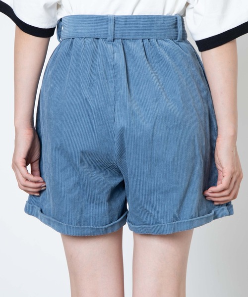 WEGO（ウィゴー）の「WEGO/コーデュロイベルト付きキュロット（チノパンツ・レディース・ブラック/ベージュ/サックスブルー・SMALL/MEDIUM）」の14枚目の写真