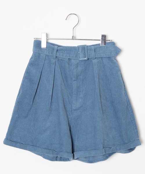 WEGO（ウィゴー）の「WEGO/コーデュロイベルト付きキュロット（チノパンツ・レディース・ブラック/ベージュ/サックスブルー・SMALL/MEDIUM）」の18枚目の写真
