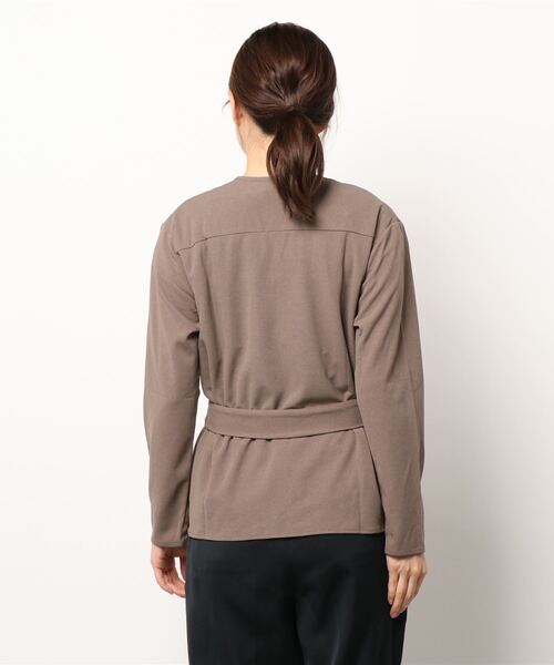 KOBE LETTUCE（コウベレタス）の「[ 3点セット ]  ジョーゼットアンサンブル（アンサンブル・レディース・モカ/ネイビー・FREE）」の4枚目の写真