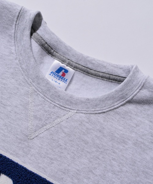 【XLARGE】CREWNECK SWEAT/スウェット アッシュ×ブルー XLARGE（エクストララージ）の「XLARGE×Mister Cartoon CREWNECK