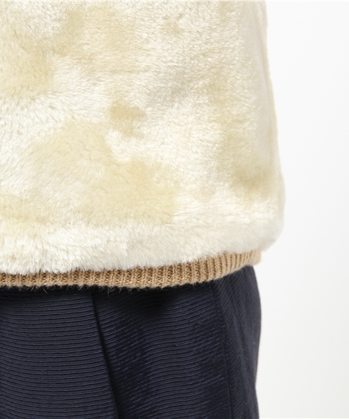 Kastane(カスタネ)の「【Kastane】袖リブボアブルゾン(ブルゾン・レディース・オフホワイト/ブラック・FREE)」の9枚目の写真