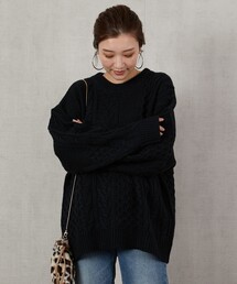 FREAK'S STORE | ▽【WEB限定】パッチワークケーブルニット(ニット/セーター)