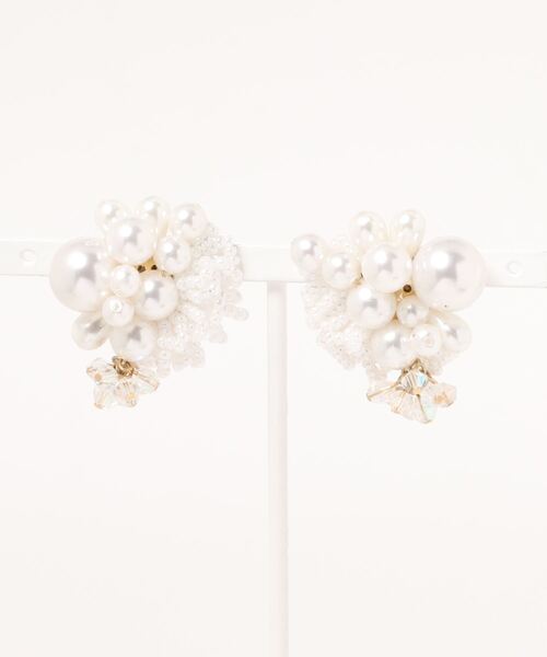 tone(トーン)の「【Tie】pearl rock・ピアス(ピアス(両耳用)・レディース・その他・FREE)」の1枚目の写真