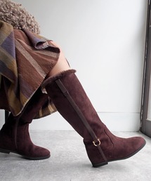 cava cava（サヴァサヴァ）の「【撥水・防滑】エコファーロングブーツ　-1320415（ブーツ）」