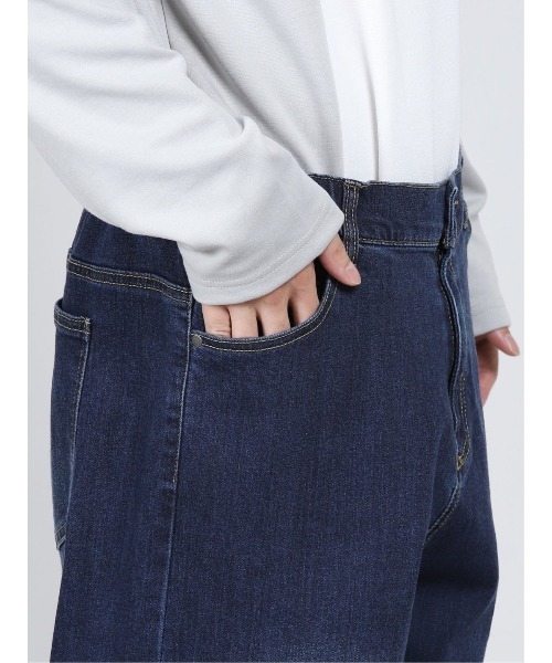 semantic design（セマンティックデザイン）の「セマンティックデザイン/semantic design コーデュラデニム ワイドテーパードパンツ（デニムパンツ・メンズ・ネイビー/ブルー・MEDIUM/LARGE）」の8枚目の写真