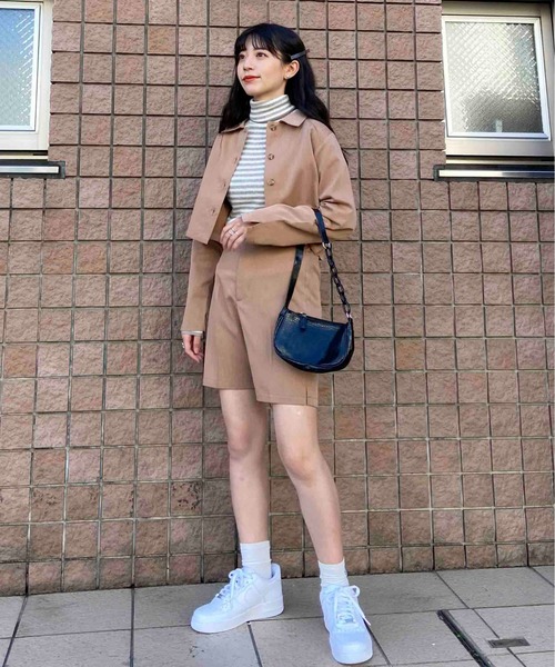 EPIMI E'PIMMY（エピミエピミー）の「ボーダータートルリブニットプルオーバー（ニット/セーター・レディース・ブラック/ベージュ/グレー・MEDIUM）」の11枚目の写真