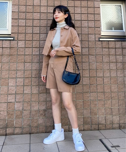 EPIMI E'PIMMY（エピミエピミー）の「ボーダータートルリブニットプルオーバー（ニット/セーター・レディース・ブラック/ベージュ/グレー・MEDIUM）」の22枚目の写真