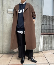 LOUNGEDRESS | ノーカラーリバーコート(ノーカラーコート)