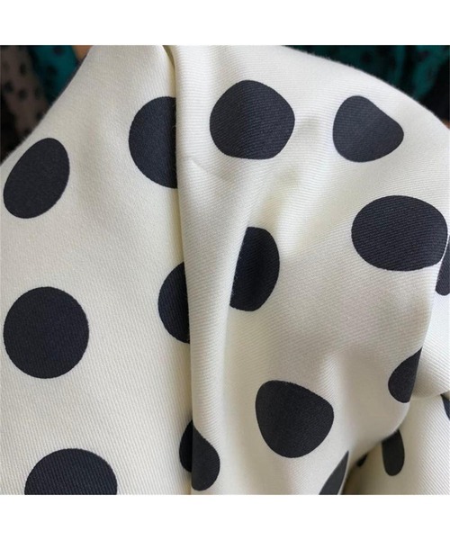 Leja（レジャ）の「ドットフレアロングスカート（スカート・レディース・ベージュ/ブラウン/グリーン・SMALL/MEDIUM）」の9枚目の写真