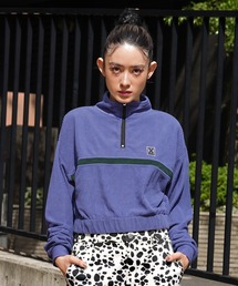 X-girl | CONTRAST LINE CROPPED RIB TOP(Tシャツ/カットソー)