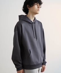 【LikeUs】シルキーダンボールニットオーバーサイズカラーパーカー