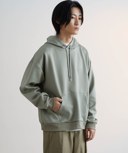 極美品✨セオリーリュクス 現行 パーカー ダンボールニット 23aw グレー シアーダンボール パーカー