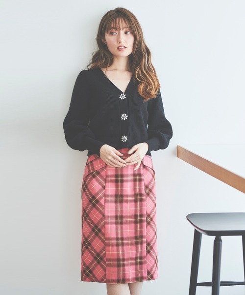 Betsey Johnson 赤黒チェック タイトスカート Sヴィンテージ 古着 Betsey Johnson 赤黒チェック タイトスカート Sヴィンテージ