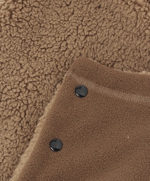 niko and...（ニコアンド）の「オリジナルボアフード付きスヌード（ネックウォーマー/スヌード・レディース・ベージュ/モカ/チャコール・0）」の9枚目の写真