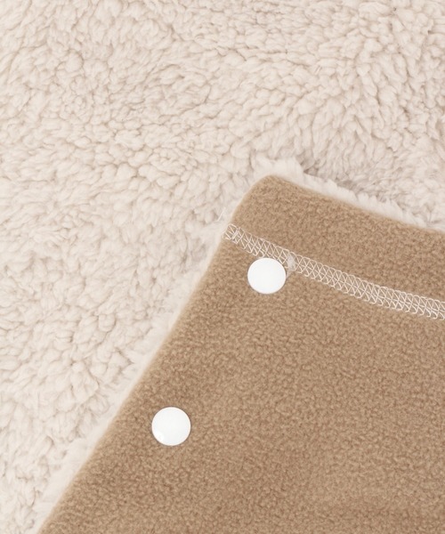 niko and...（ニコアンド）の「オリジナルボアフード付きスヌード（ネックウォーマー/スヌード・レディース・ベージュ/モカ/チャコール・0）」の10枚目の写真