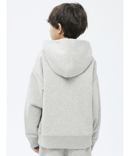 GAP（ギャップ）の「オーバーサイズ プルオーバーフーディー (キッズ)（パーカー・キッズ・ライラック/ネイビー/グレー/その他・S/M/L/XL/XXL/XS）」の10枚目の写真